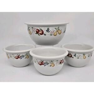 Corelle Coordinates Mixing Bowls One 3-Qt Three 1-Qt 2000's